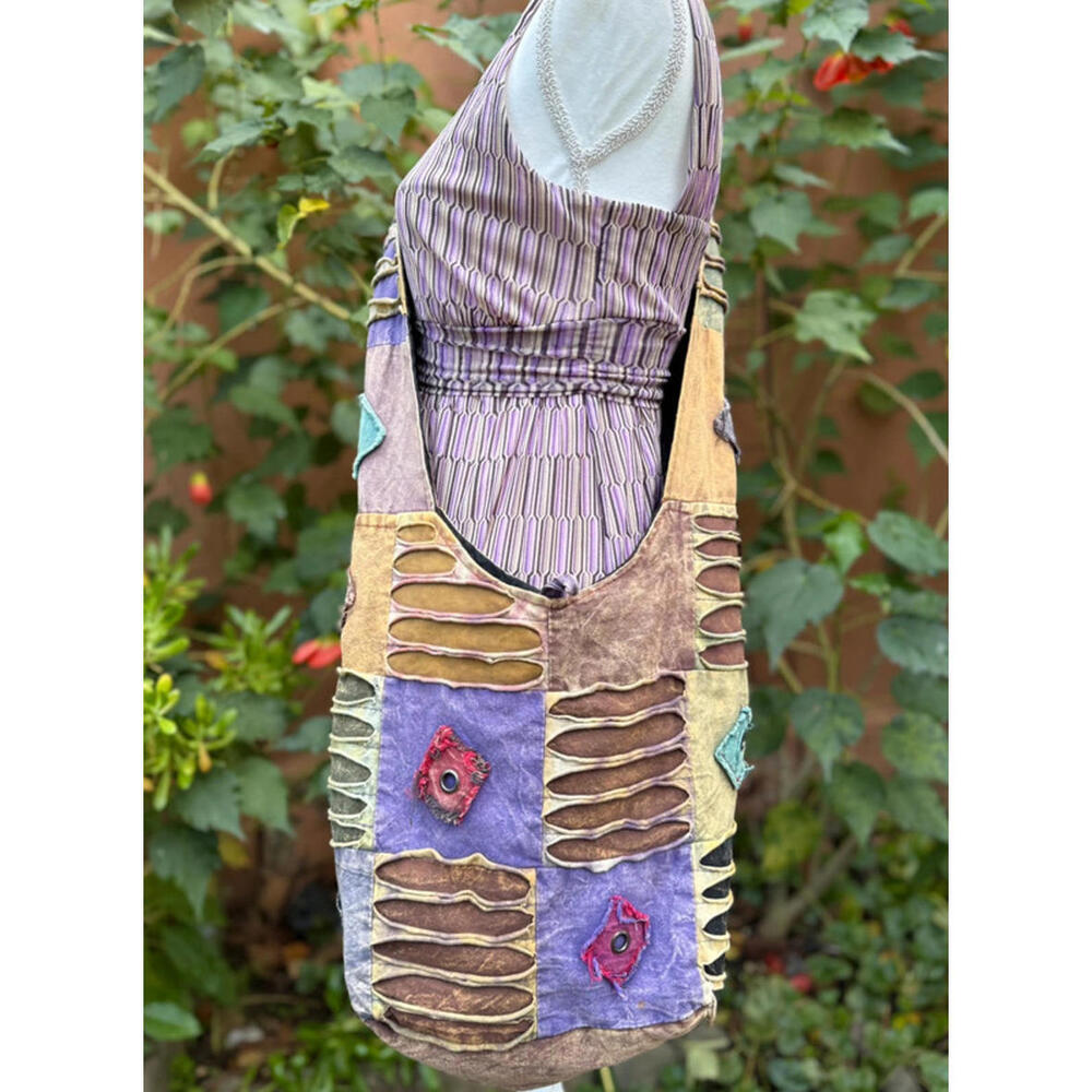 Boho Patch Work Cross Body Women’s Hippie Hobo Bag